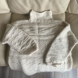Hand made oversized wool sweater